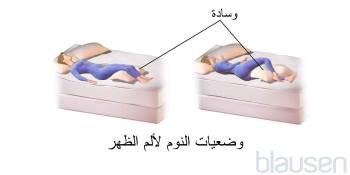 وضعيات النوم المناسبة لألم الظهر